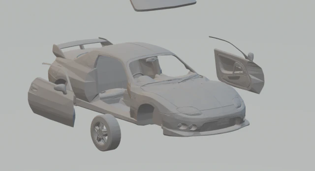 mitisubishi fto 3D Print Model .c4d .max .obj .3ds .fbx .stl .blend 