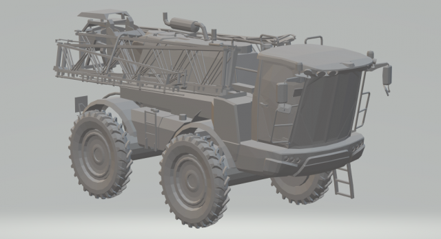 agricultural spray tractor Modello di stampa 3D .c4d .max .obj .3ds .fbx .stl .blend 