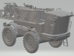 agricultural spray tractor 3D 프린트 모델