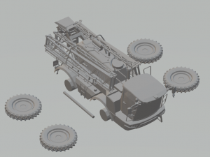 agricultural spray tractor Modello di stampa 3D