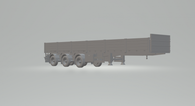 semi trailer europe krone 3D 打印模型 .c4d .max .obj .3ds .fbx .stl .blend 
