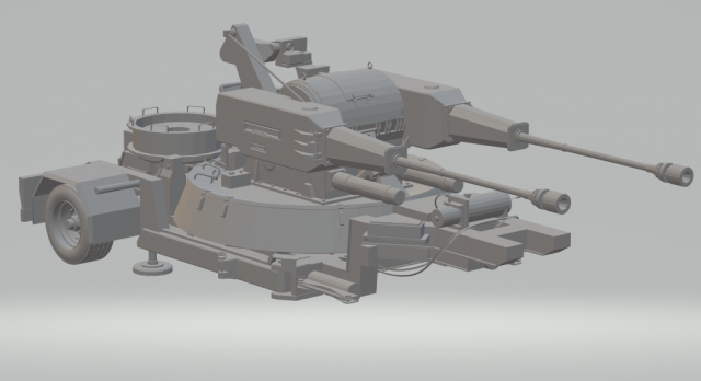 artemis 30 ianti-aircraft 3D Print Model .c4d .max .obj .3ds .fbx .stl .blend 