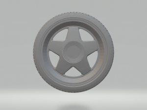 rims borbet vw br Modello di stampa 3D