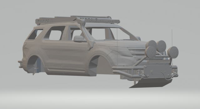 explorer off road 2013 3Dプリントモデル .c4d .max .obj .3ds .fbx .stl .blend 
