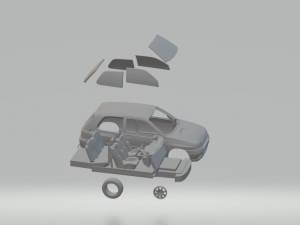 renault clio 94 3D Baskı Modeli