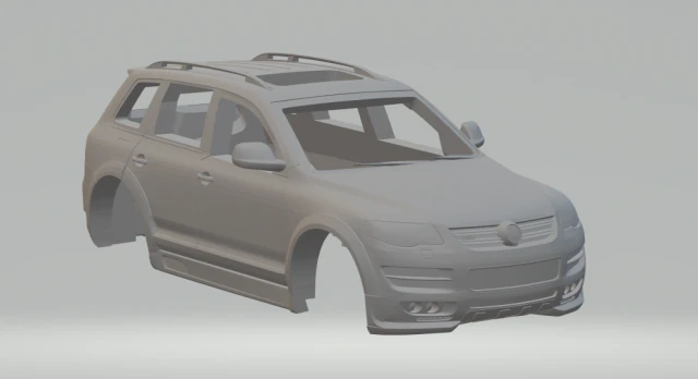 vw touareg 3D Print Model .c4d .max .obj .3ds .fbx .stl .blend 