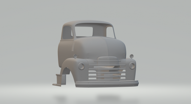 chevrolet coe classic 3D Print Model .c4d .max .obj .3ds .fbx .stl .blend 