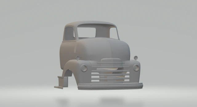 chevrolet coe classic 3D Print Model .c4d .max .obj .3ds .fbx .stl .blend 
