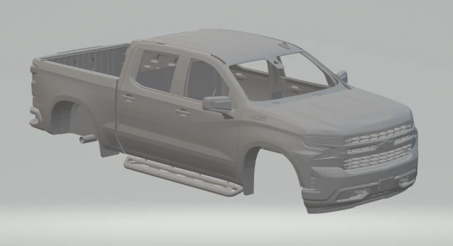 silverado 1500 2020 3D Print Model .c4d .max .obj .3ds .fbx .stl .blend