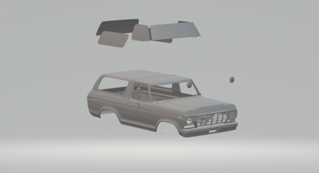 fordbronco years 70 Modelo de impresión 3D .c4d .max .obj .3ds .fbx .stl .blend 