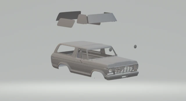 fordbronco years 70 3D Print Model .c4d .max .obj .3ds .fbx .stl .blend 