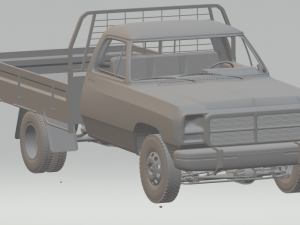 1992 dodge d350 3D प्रिंट मॉडल