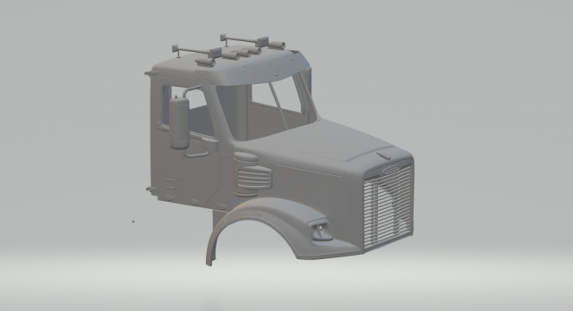 freightliner coronado 3D प्रिंट मॉडल .c4d .max .obj .3ds .fbx .stl .blend 