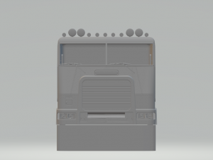 freightliner flb cab over 3D Принт Модель