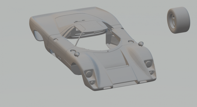 Mclaren m6gt Modello di stampa 3D .c4d .max .obj .3ds .fbx .stl .blend 