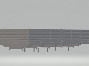 bed truck europe 3D Принт Модель