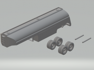 trailer gas old truck 3D Print Model