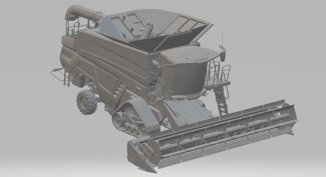 combine fendt harverster 3D-Druckmodell .c4d .max .obj .3ds .fbx .stl .blend 