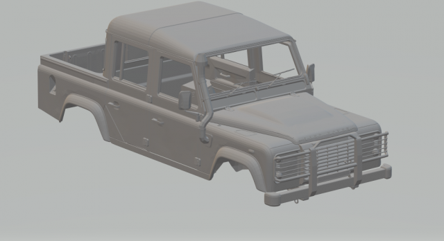 land rover defender 110 3D 打印模型 .c4d .max .obj .3ds .fbx .stl .blend 