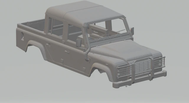 land rover defender 110 3D Print Model .c4d .max .obj .3ds .fbx .stl .blend 