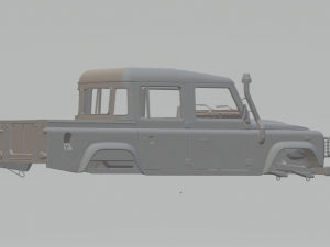 land rover defender 110 3D 打印模型