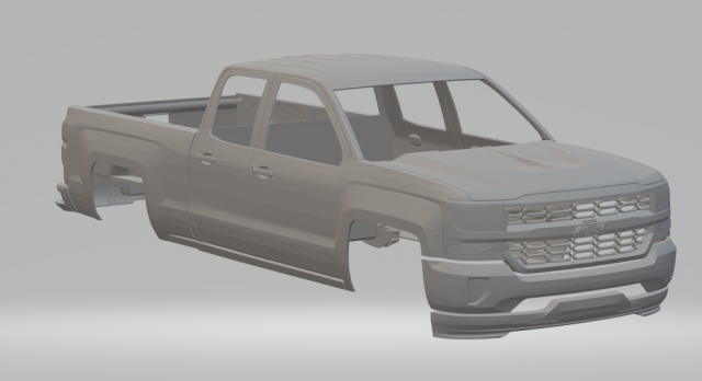 silverado 1500 Modelo de impresión 3D .c4d .max .obj .3ds .fbx .stl .blend