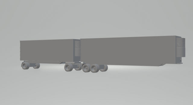 double trailer usa 3D 프린트 모델 .c4d .max .obj .3ds .fbx .stl .blend 