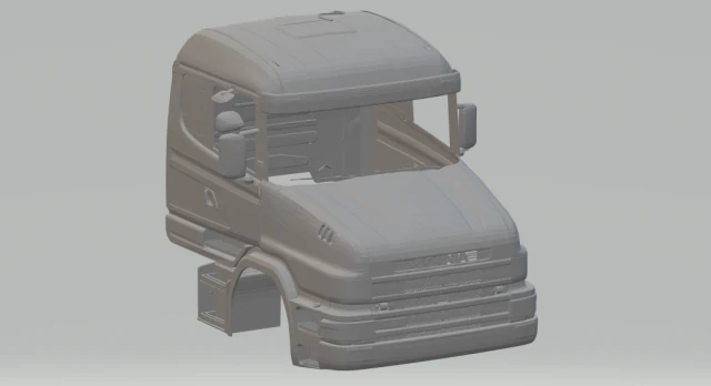 Scania 124 3D Print Model .c4d .max .obj .3ds .fbx .stl .blend 
