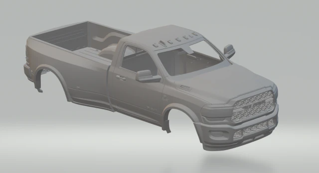 dodge ram 3500 3D Print Model .c4d .max .obj .3ds .fbx .stl .blend 