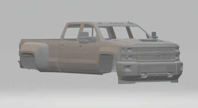 silverado 3500hd double cab 3D Print Model .c4d .max .obj .3ds .fbx .stl .blend 