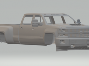 silverado 3500hd double cab 3Dプリントモデル