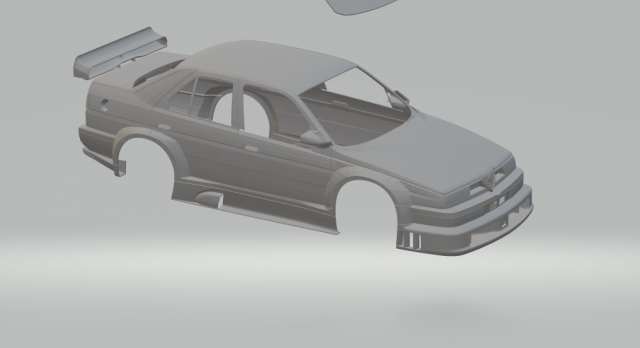alfa romeo 155 itc Model Cetak 3D .c4d .max .obj .3ds .fbx .stl .blend 
