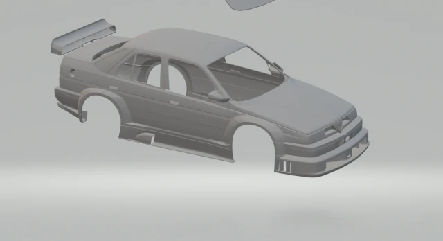 alfa romeo 155 itc 3D Print Model .c4d .max .obj .3ds .fbx .stl .blend 