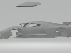 scuderia glickenhaus scg003 3D Baskı Modeli