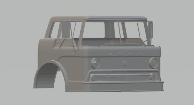 c 600 1957 cab 3D Print Model .c4d .max .obj .3ds .fbx .stl .blend 