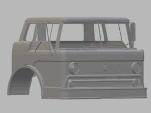 c 600 1957 cab 3D प्रिंट मॉडल