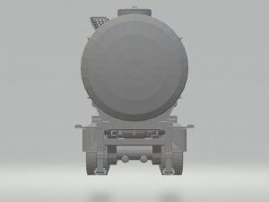 tank gas semi trailer Modelo de impresión 3D