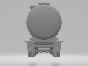tank gas semi trailer 3D Print Model