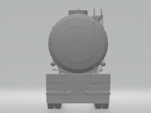 tank gas semi trailer Modelo de impresión 3D