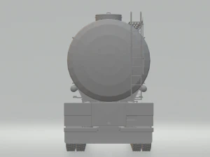 tank gas semi trailer 3D Print Model
