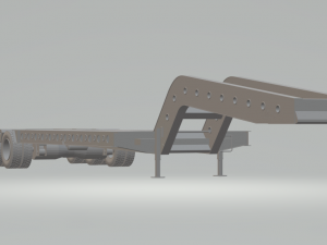 lowbed transport trailer 3D Print Model