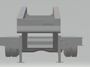 lowbed transport trailer 3D-printmodel
