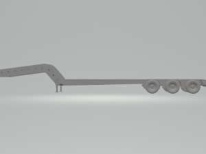 lowbed transport trailer 3D-printmodel