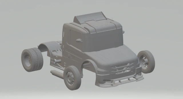 scania 114 f truck brazil 3D Print Model .c4d .max .obj .3ds .fbx .stl .blend 