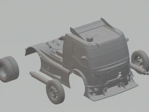 truk kargo Model Cetak 3D