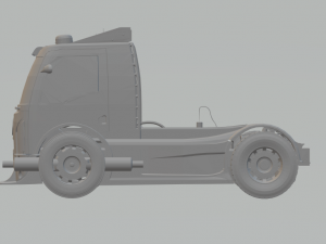 cargo f-truck 3D Baskı Modeli