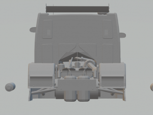 cargo f-truck 3D Baskı Modeli