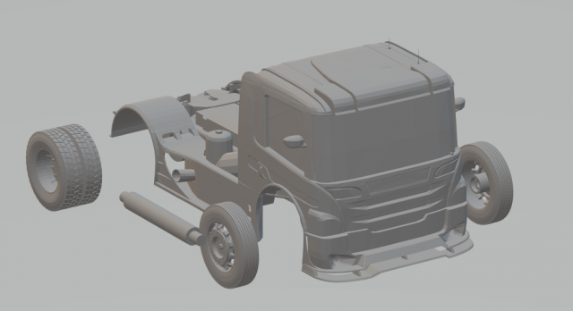 scania p formula truck Modèles 3D en vedette .c4d .max .obj .3ds .fbx .stl .blend 