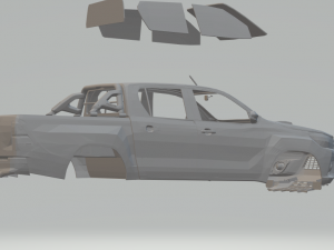 toyota hilux 3D Print Model