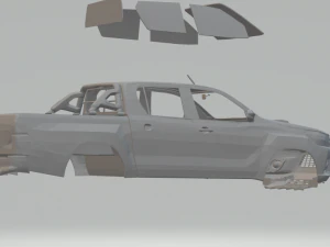 toyota hilux 3D Print Model
